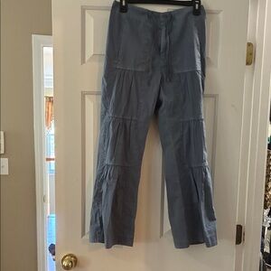 Soft Surroundings Blue Wide Leg Pants XS Petite NWT